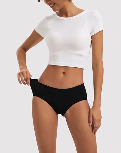  INNERSY Underpants Women Cotton Medium Elastic Comfortable Pack of 6
| INNERSY Women Underwear Cotton Medium Waist Comf