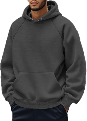  OLIPHEE Sweatshirt Maschile Colletto e Tasche Felpa Relassata Autunno-Inverno Streetwear Sportiva
| OLIPHEE Sweatshirt 