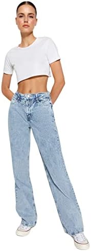  Pantalone trendy per donne + colore + stile + comfort + leggings estive
| Jeans donna + stretch + wash vintage + look d