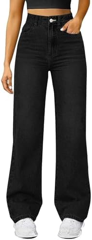 Italiano:
Jeans Women's High Waist Baggy Autunno Inverno Vintage Stretch Denim Holiday Office Home Sport