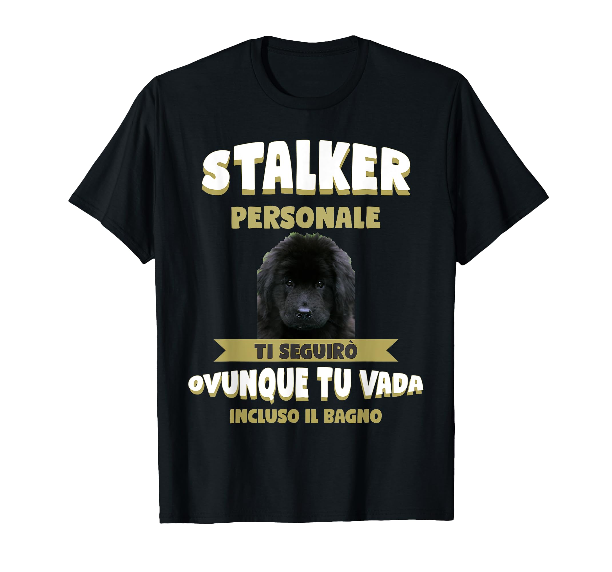 Terranova Cane T-shirt Nera +OEKO-TEX STANDARD 100 Per Uomini Per Giornate Casual